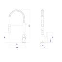 Ver imagem 2 de Misturador Monocomando de Mesa Deca para Cozinha Black Matte Spin One Gourmet - 2253.Blmt