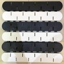 Ver imagem 1 de Tapete Banheiro Estrado Antiderrapante Com 108 Ventosas:Preto c/Branco