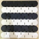 Ver imagem 1 de Tapete Banheiro Estrado Antiderrapante Com 108 Ventosas:Preto c/Branco