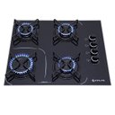 Ver imagem 1 de Cooktop à Gás Atlas Agile Up Glass 4 Bocas Preto Bivolt 300001008