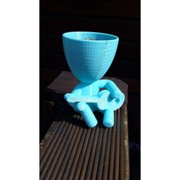 Vaso Decorativo - Robert Plant - Tocando Guitarra - Impresso em 3D - 3