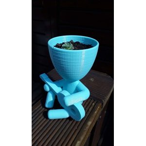 Vaso Decorativo - Robert Plant - Tocando Guitarra - Impresso em 3D