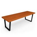 Ver imagem 7 de Mesa Industrial Lanna Madeira Maciça c/ Ferragem Preta 2,20m