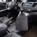 Ver imagem 4 de Lixeira para Carro Couro Luxo Preta Porta Lixo Universal Organizador Automotivo