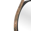 Ver imagem 4 de Espelho Decorativo Adnet Preto Alça Corino Rajado 30 cm Redondo Preto/Rajado, 30 cm