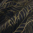 Ver imagem 4 de Papel de Parede Estampado Folhagem Preto e Dourado+ Cola Inclusa- Vinilico Lavável