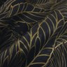 Papel de Parede Estampado Folhagem Preto e Dourado+ Cola Inclusa- Vinilico Lavável - 4