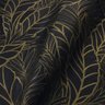 Papel de Parede Estampado Folhagem Preto e Dourado+ Cola Inclusa- Vinilico Lavável - 7