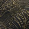 Papel de Parede Estampado Folhagem Preto e Dourado+ Cola Inclusa- Vinilico Lavável - 5