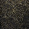 Papel de Parede Estampado Folhagem Preto e Dourado+ Cola Inclusa- Vinilico Lavável - 1