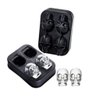 Kit com 2 duas formas de gelo caveira 3d para drink whisky refrigerante suco vodka gin top hallowen - 4