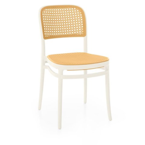 Conjunto Mesa de Jantar Redonda Solaris Preta 120cm com 4 Cadeiras Roma - Branco