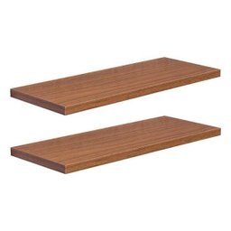 Kit 2 Prateleiras 30 x 15cm Freijó Suporte Invisível - 2