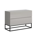 Ver imagem 3 de Kit 2 Mesas de Cabeceira 60cm Estilo Industrial Compacto e Funcional Base Preto