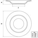 Ver imagem 2 de Prato Fundo Branco 23cm em Porcelana Vibrare Tramontina Avulso Mesa de Jantar