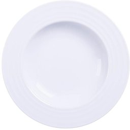 Prato Fundo Branco 23cm em Porcelana Vibrare Tramontina Avulso Mesa de Jantar - 1 Prato Fundo Branco 23cm em Porcelana Vibrare Tramontina Avulso Mesa de Jantar - 1