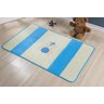 Tapete Passadeira Infantil Pelúcia Urso Bola Azul Turquesa - 1