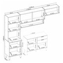 Ver imagem 4 de Kit para Cozinha Compacta Ambiente Alba com Balcão Amêndola Grafito Prime Tx - Demóbile