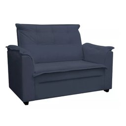 Sofá 2 Lugares Pequeno Confortável 1,40m Azul - 2