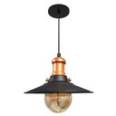 Ver imagem 1 de Lustre Pendente Industrial Moderno Nordic Preto Com Cobre