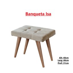 Penteadeira Camarim Anaisa com Banqueta Isa Leds e Espelho: Branca - 4