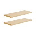 Ver imagem 2 de Kit 2 Prateleiras 30 x 15cm Bege Claro Suporte Invisível