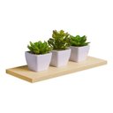 Ver imagem 1 de Prateleira 40 x 20cm Bege Claro Suporte Invisível