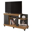 Ver imagem 1 de Rack Bancada Canadá Freijó/Grafite Perolizado para TV até 42” - Móveis Leão