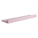 Ver imagem 2 de Prateleira Porta Quadros 80 x 15cm Rosa Claro Suporte Invisível