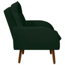 Ver imagem 6 de Kit 2 Poltronas Decorativa para Sala de Estar e Recepção Vanessa Veludo - Sofa Store:veludo Verde