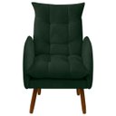 Ver imagem 4 de Kit 2 Poltronas Decorativa para Sala de Estar e Recepção Vanessa Veludo - Sofa Store:veludo Verde