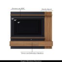 Ver imagem 3 de Home Painel Suspenso 180cm Ripado Railay Noce/preto G73 - Gran Belo
