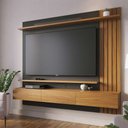 Ver imagem 1 de Home Painel Suspenso 180cm Ripado Railay Noce/preto G73 - Gran Belo