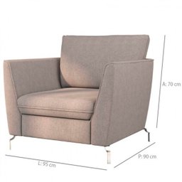 Poltrona Pluma Fabone Encosto Fixo Itália - 5