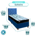 Ver imagem 3 de Kit Cabeceira + Cama Box + Colchão Solteiro Molas Ensacadas Life Gold Paropas