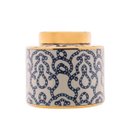 Ver imagem 3 de Potiche Decorativo Porcelana Azul/Branco 18X18Cm
