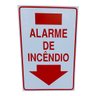 Placa de Sinalização Alarme de Incendio 20 X 30 Cm Vertical - 1