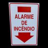 Placa de Sinalização Alarme de Incendio 20 X 30 Cm Vertical - 2