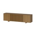 Ver imagem 2 de Rack para TV até 60 Polegadas 180x51cm Portas Ripadas Aruá CabeCasa MadeiraOriginals Marrom Jatobá