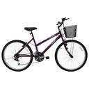 Ver imagem 1 de Bicicleta Aro 26 21 Marchas Feminino com Cesta Bella Cairu