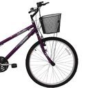 Ver imagem 3 de Bicicleta Aro 26 21 Marchas Feminino com Cesta Bella Cairu