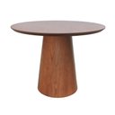 Ver imagem 3 de Mesa de Jantar Base Cone Ø106 Laminado Cinamomo Amêndoa - Tampo Ø106cm Laminado Cinamomo