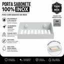 Ver imagem 3 de Porta Sabonete de Parede Banheiro com Adesivo Branco F.Df