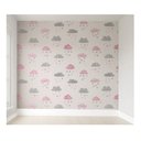Ver imagem 1 de Papel de parede nuvem menina rosa infantil M² PP134