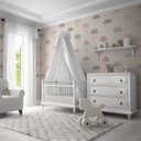 Ver imagem 4 de Papel de parede nuvem menina rosa infantil M² PP134