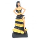 Ver imagem 1 de Imagem Pomba Gira Crânio 7 Saias Amarelo em Resina 15 cm