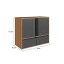 Ver imagem 4 de Gabinete de Banheiro Suspenso 80cm com 2 Portas e Gavetas La