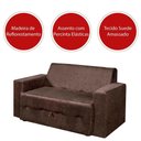 Ver imagem 3 de Sofá-Cama Pratik 5000 Mamflex Marrom Suede Amassado Marrom
