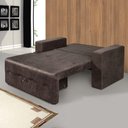Ver imagem 5 de Sofá-Cama Pratik 5000 Mamflex Marrom Suede Amassado Marrom