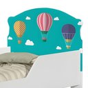 Ver imagem 4 de Cama Infantil Balão no Céu com Colchão MDF Branco Cambel Móveis